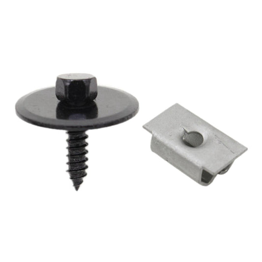 for Mercedes W124 W125 Set of 8 Undercar Shield Clip Nuts Sheet Metal Screws