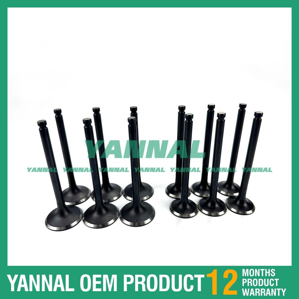New 6D14 intake and exhaust valve kit for Mitsubishi
