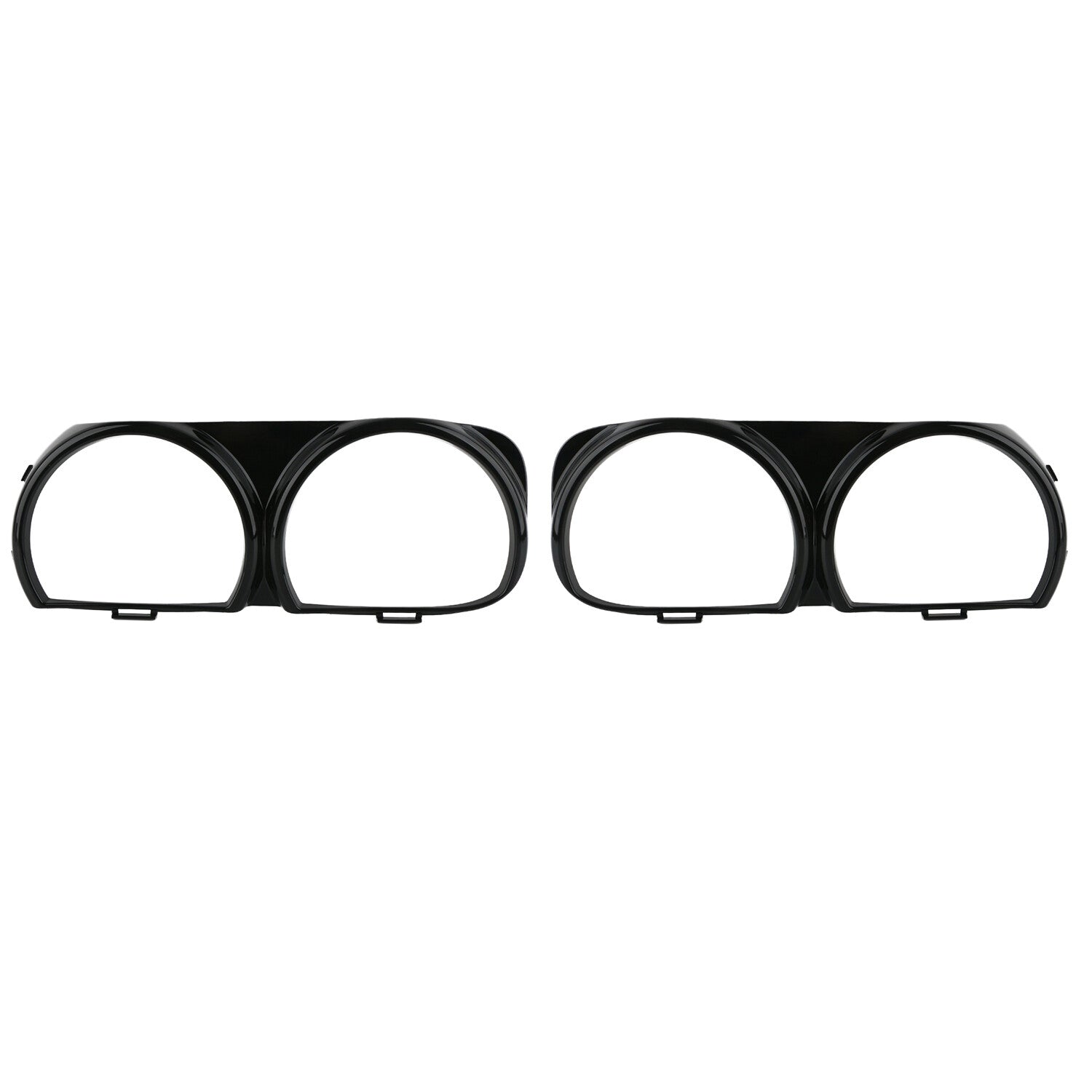 A pair of headlight bezel trims, left + right, applicable to for Dodge for Challenger 2015 - 2019