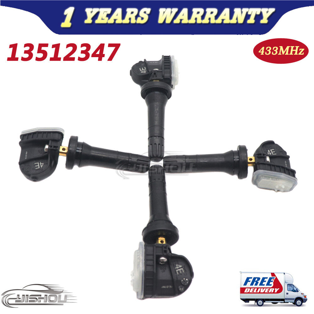 Set(4) TPMS Tire Pressure Sensor 433MHz 13512347 For GM for Buick for Cadillac for Chevrolet