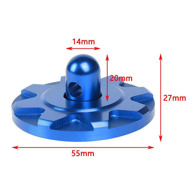 Blue Hardware Bonnet Racing Hood Pin Lock Appearance Kit Universal Aluminum