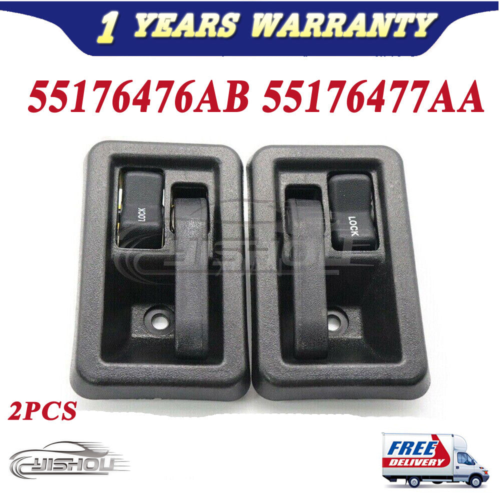 Inside Door Handles Interior Pair Left Right for Jeep YJ TJ for Wrangler 1987-2004