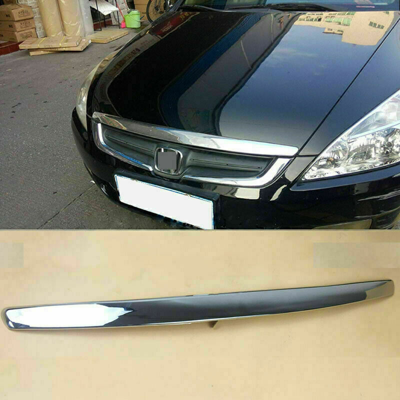 Chrome Front Bonnet Hood Panel Grille Cover Trim for Honda Accord 2.4L 2003-2007