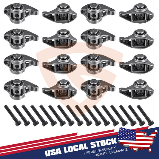 Roller Rocker Arms w/Bolts Set for Chevrolet for GMC LS LS1 4.8L 5.3L 5.7L 6.0L 6.2L