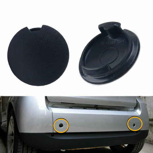 Pair Rear Bumper Towing Eye Cover Tow Cap Plug for Smart Fortwo 2008-2016