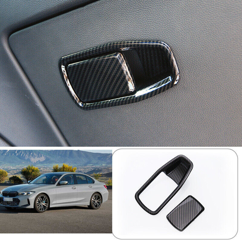 Carbon Fiber for Co -Pilot Storage Box Handle Cover for BMW 3 4 Series G20 2019-2023
