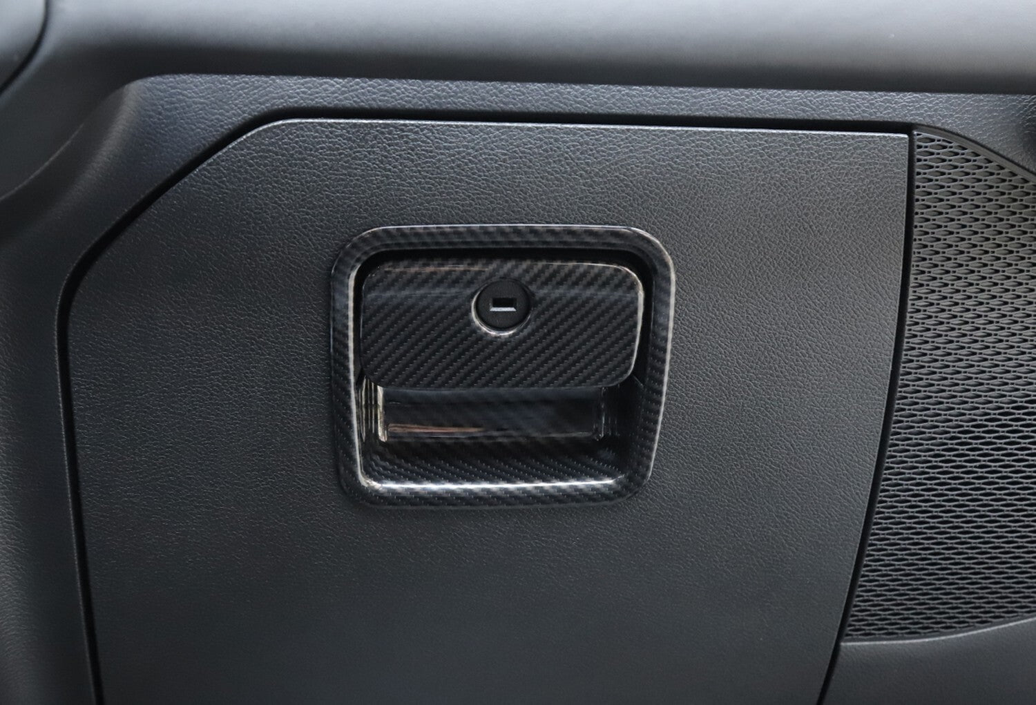 Carbon Car for Co -pilot Storage Box Handle Cover Trim for Jeep for Wrangler JL 2018-2023