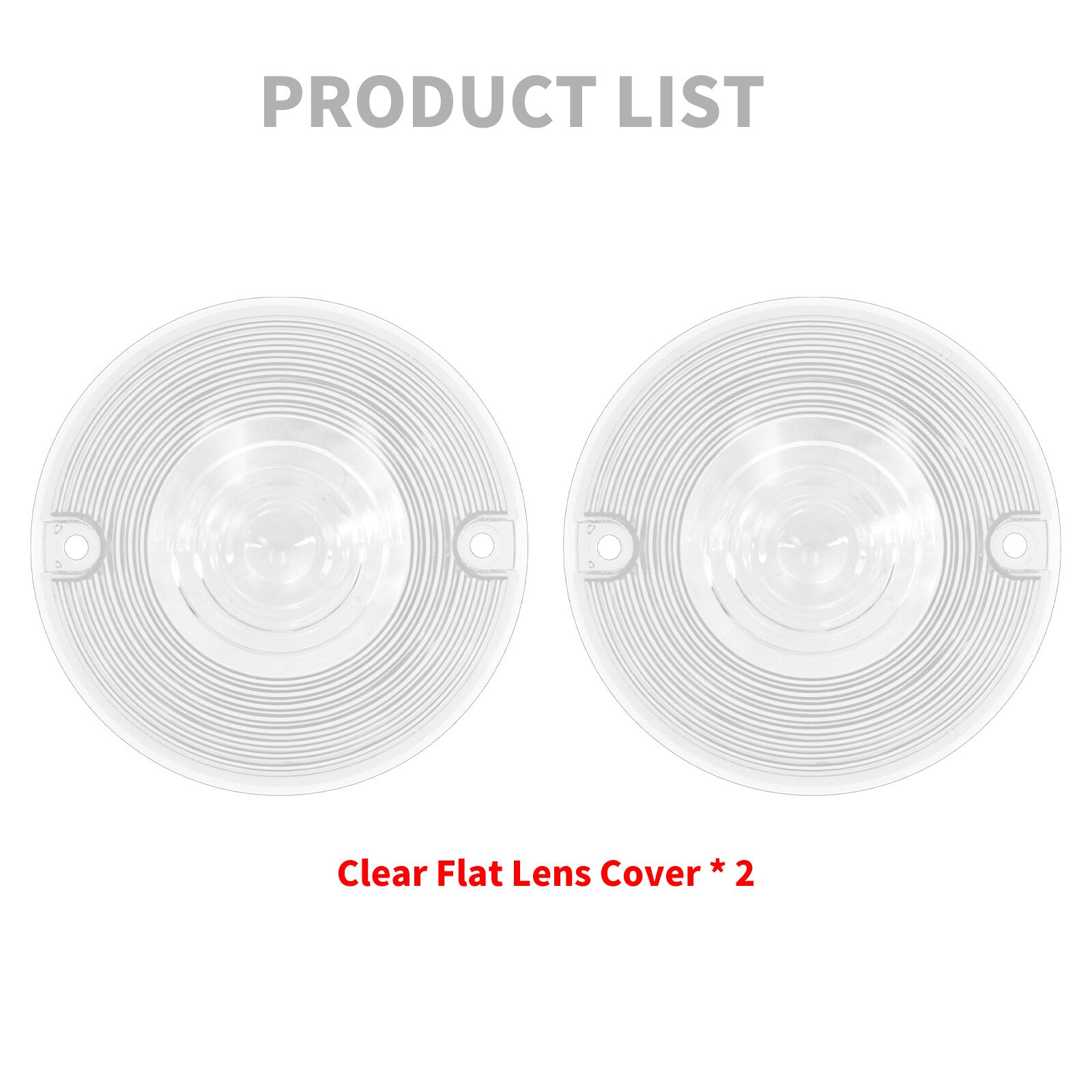 Clear Turn Signal Light Lens Cover for Harley Touring Road Electra Glide 86-2023