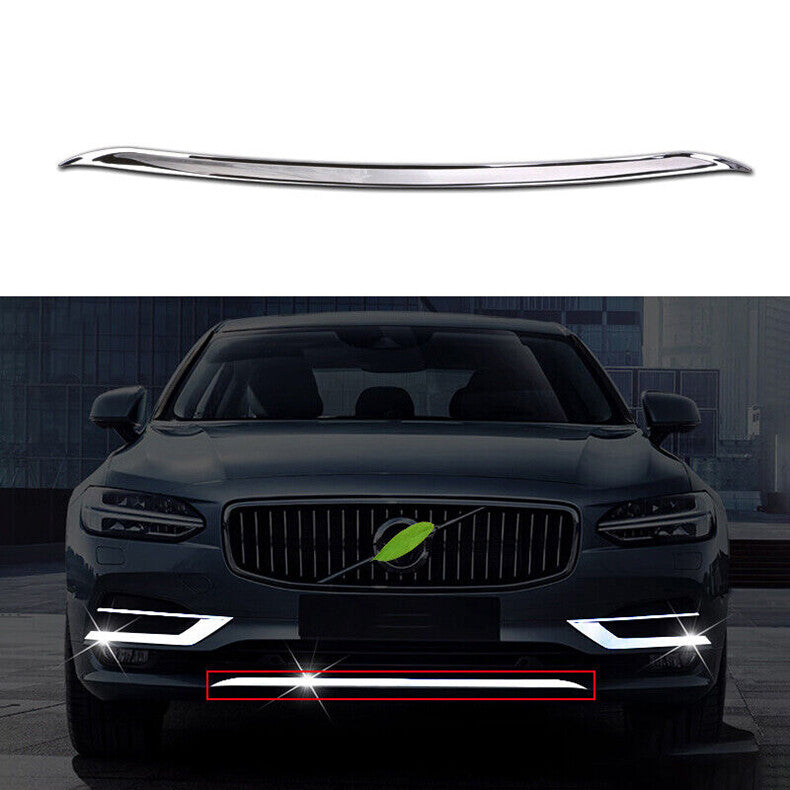 for Volvo S90 2017-2020 Stainless Front bumper Bottom Cover Molding Guard Trim