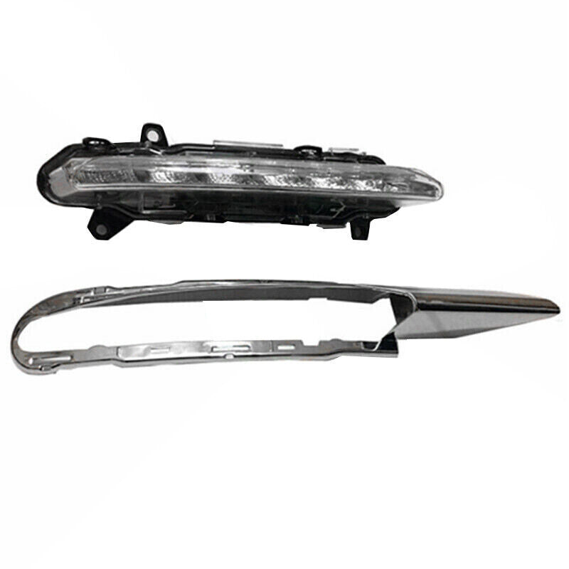 Set Front LED Grille Fog Light Lamp Trim Kit for Mercedes W251 R-Class 2010-2017