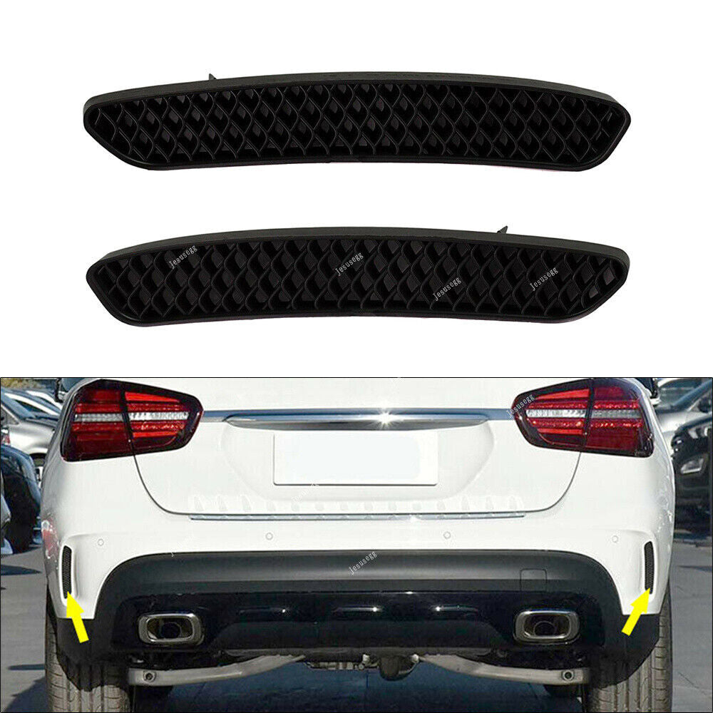 Rear RHLH Bumper Side Grill Insert Trim for Benz 15-19 GLA250 15-19 GLA45 AMG
