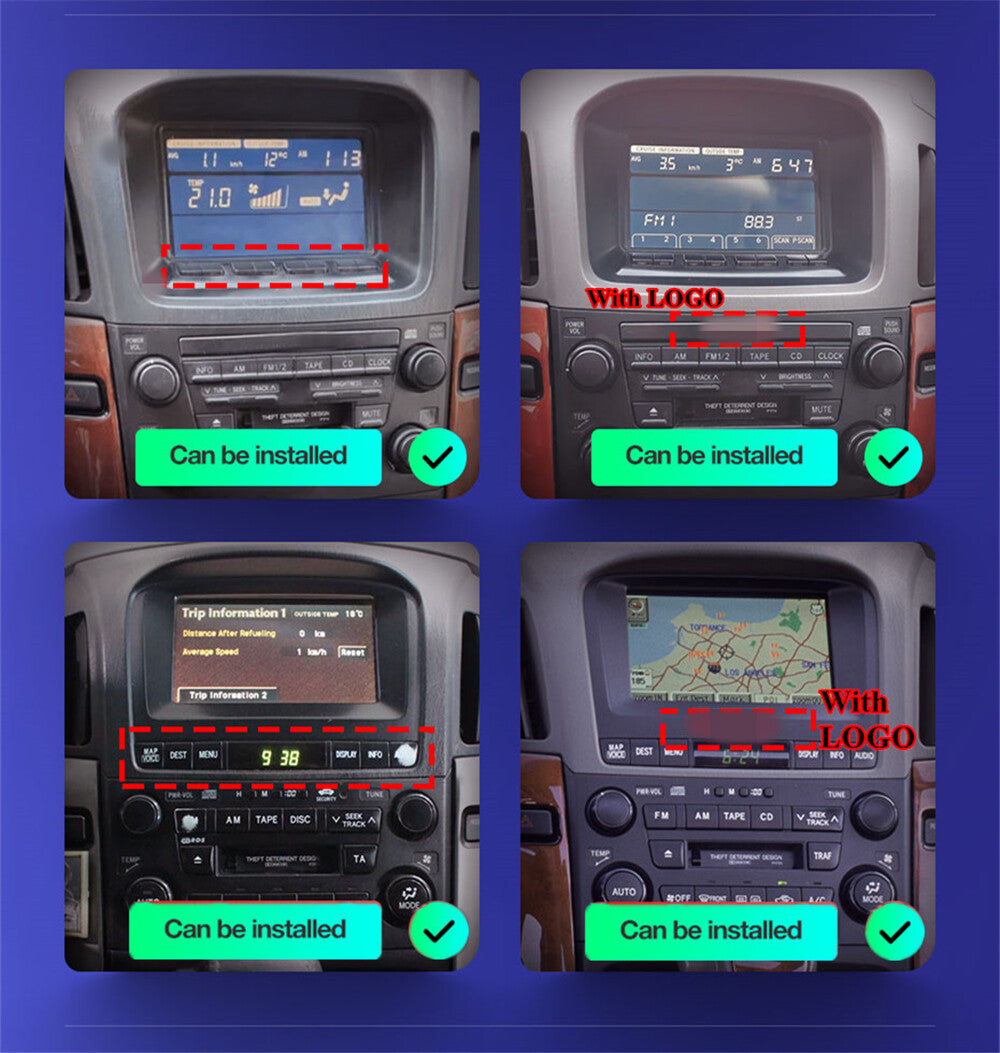 For 1997-2003 for Lexus RX300 Carplay Stereo Radio GPS Navigation WIFI FM 9.7 2+32G