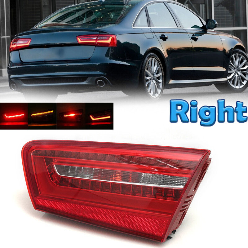 Right LED Rear Inner Tail Lamp Warning Light Tail Light for Audi A6 C7 2010-2016