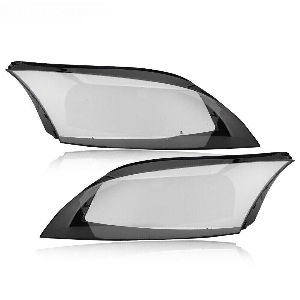 A pair of left and right headlight lens covers for Audi TT Roadster 2008 - 2014.