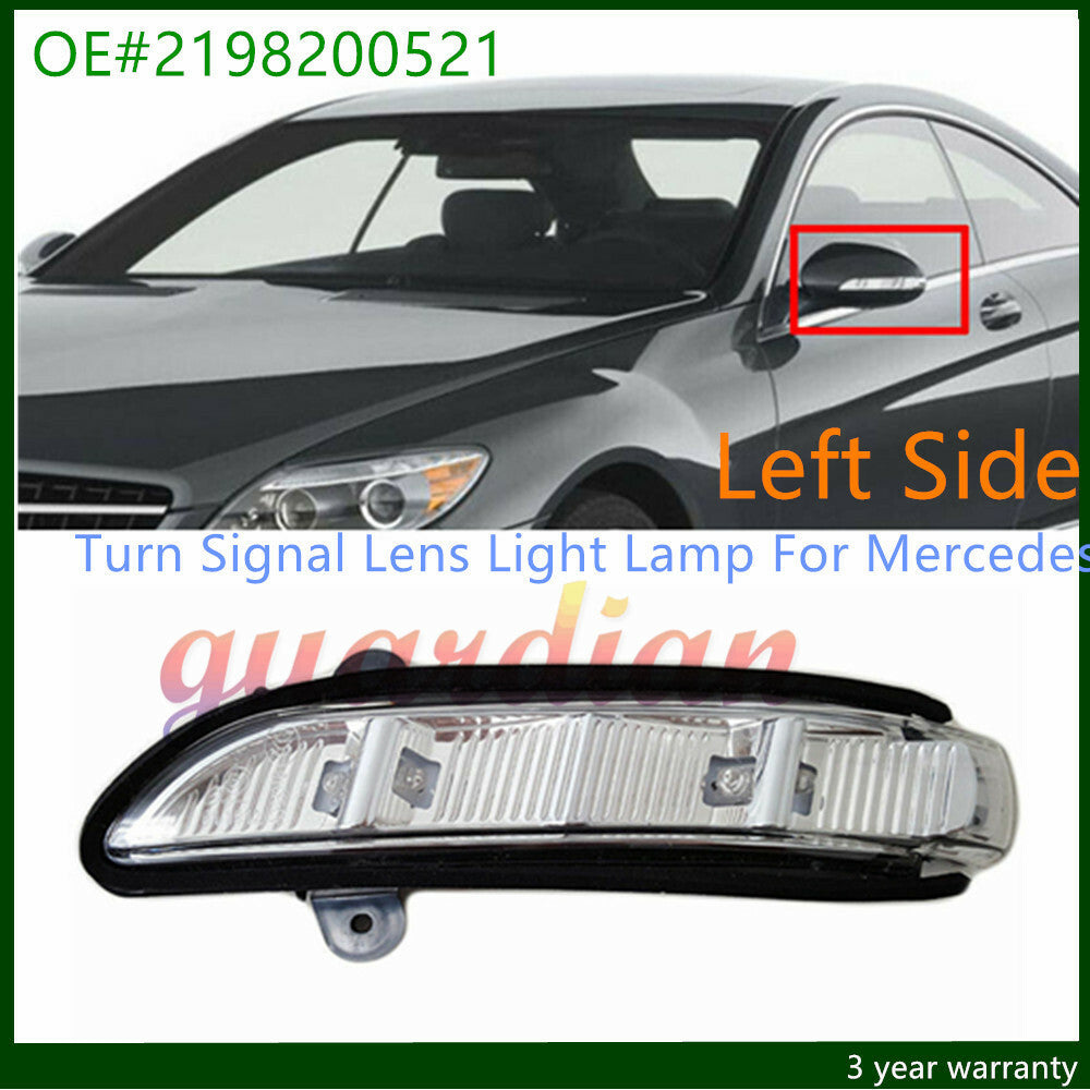 Left Side Mirror Turn Signal Lens Lamp for Mercedes CL550 CL600 E320 E350