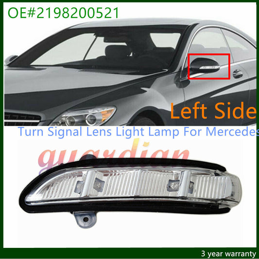 Left Side Mirror Turn Signal Lens Lamp for Mercedes CL550 CL600 E320 E350