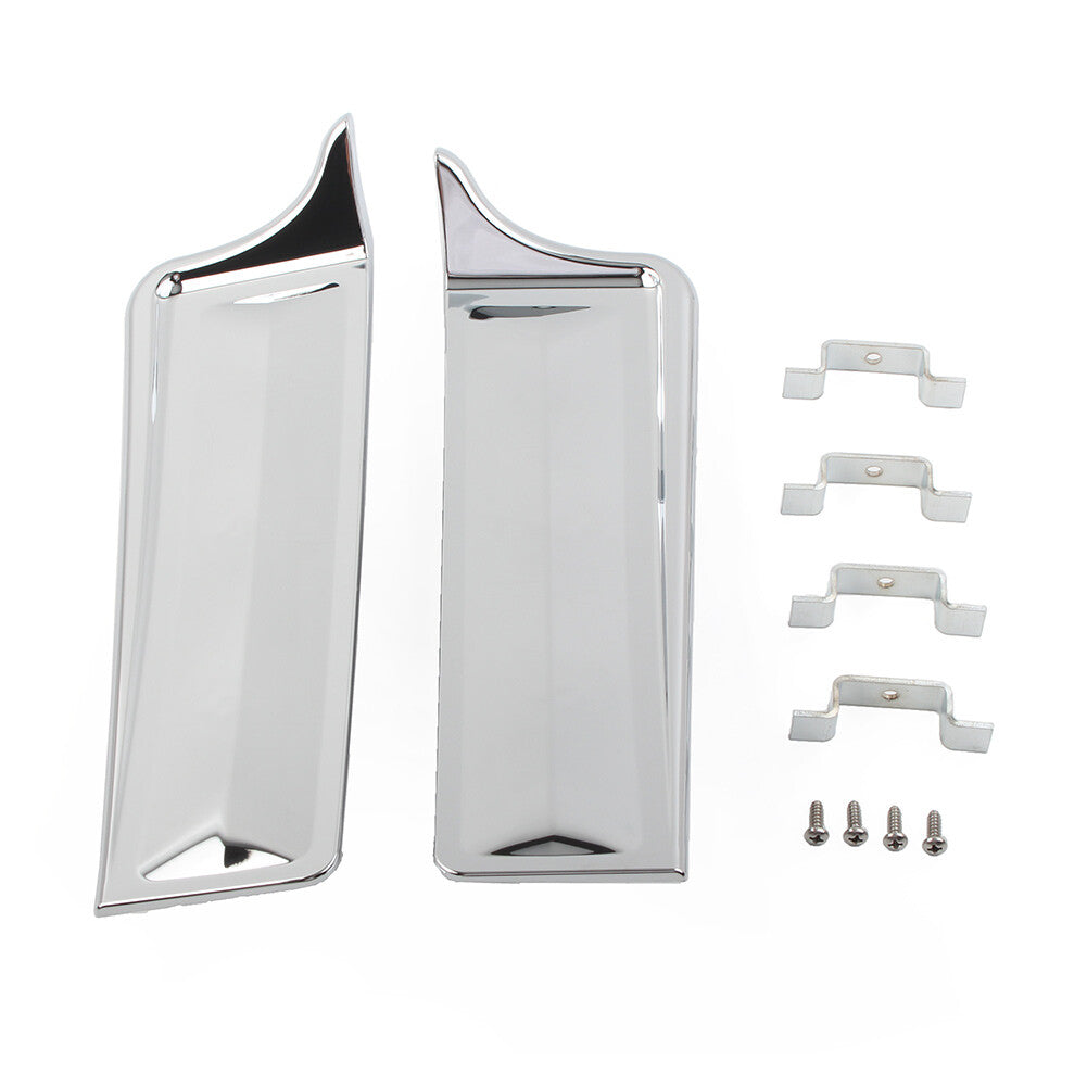 for Harley Touring Electra Glide 2x Chrome Rear Fender Saddlebag Filler Panels