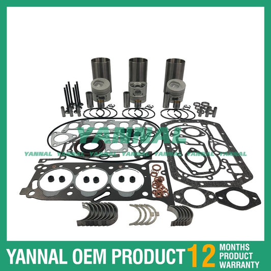 Overhaul and rebuild kit with washers for bearings suitable for Isuzu 3KR2