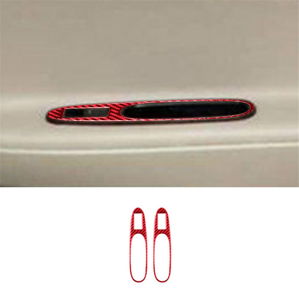 Red Carbon Fiber Window Button Trim Cover Type-C for Chevrolet COBALT 2005-2010