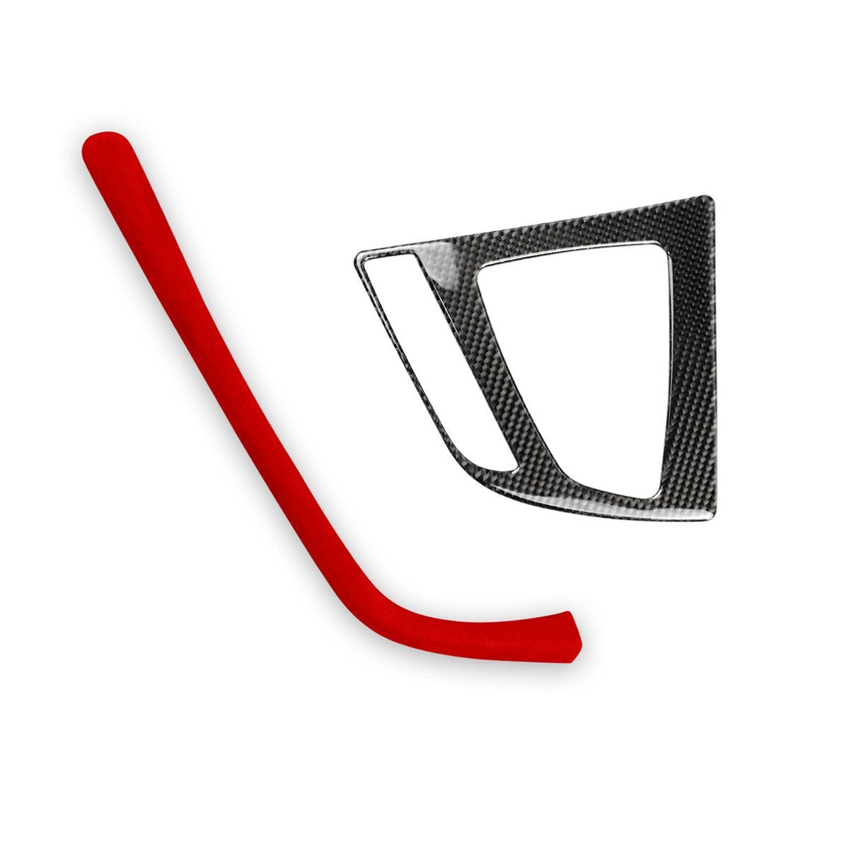 Gear Shift Panel Side Trim for BMW 3 4 Series F30 GT 2013-19 Carbon Fiber /Suede