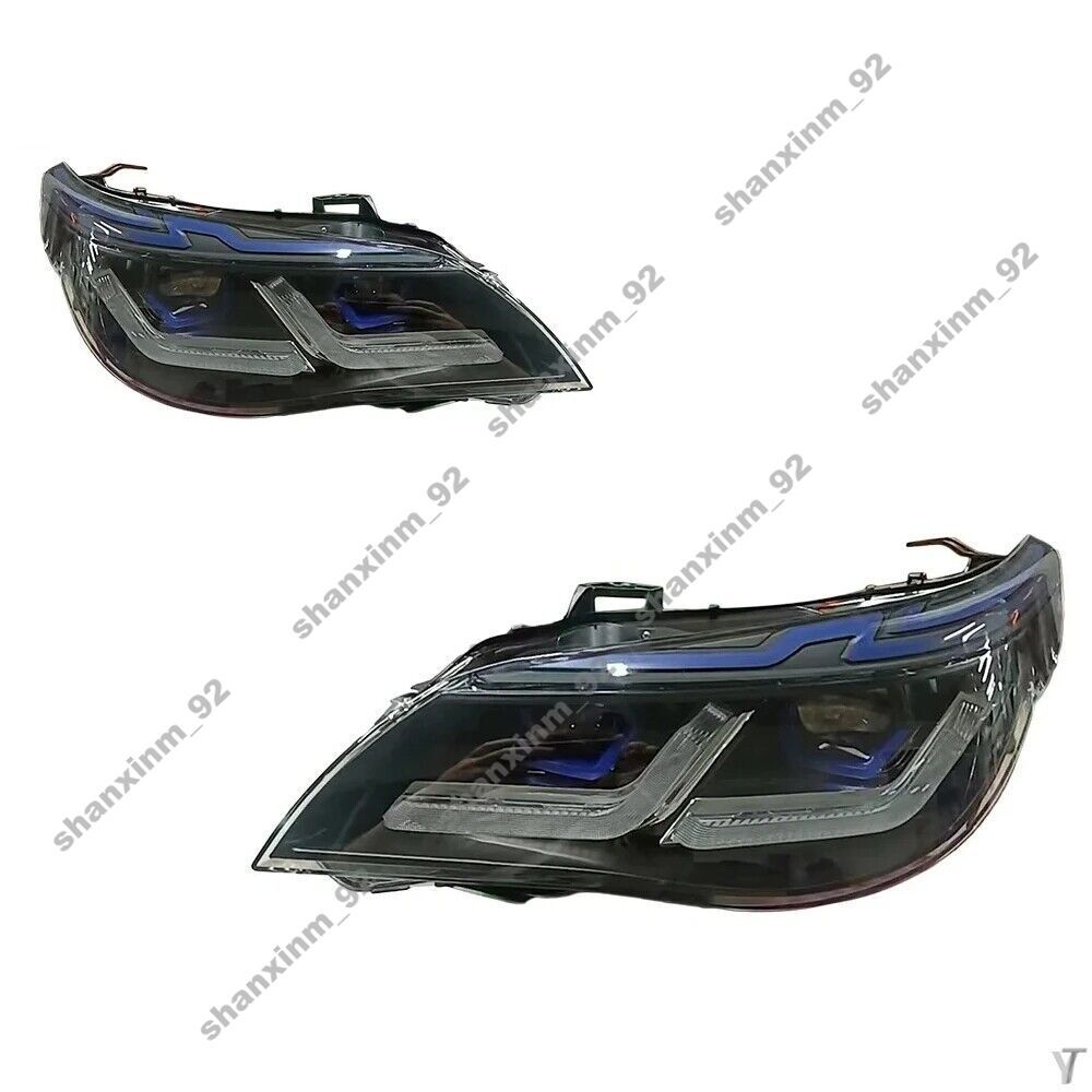 LED Headlights for BMW E60 523i 530i 2003-2010 Animation Front Turn Signal Lamps