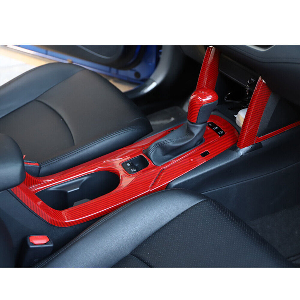 for Toyota for Corolla Cross 22-24 4P Red Carbon Fiber Control Gear Both Side Trim