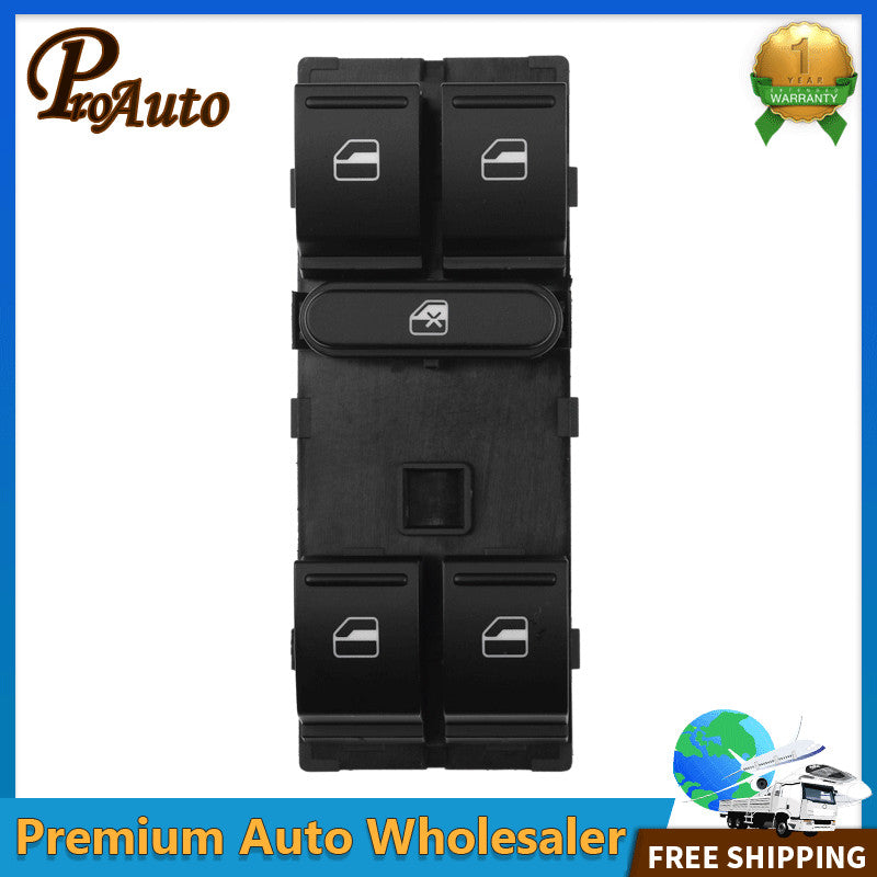 Master Power Window Switch for VW for Jetta 05-18 for Passat for Tiguan for Golf GTI Front Left
