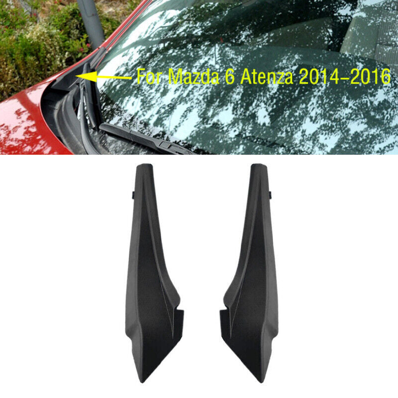 for Mazda 6 Atenza 2014-2016 Pair Front Windshield Wrap Corner Trim Wiper Trim