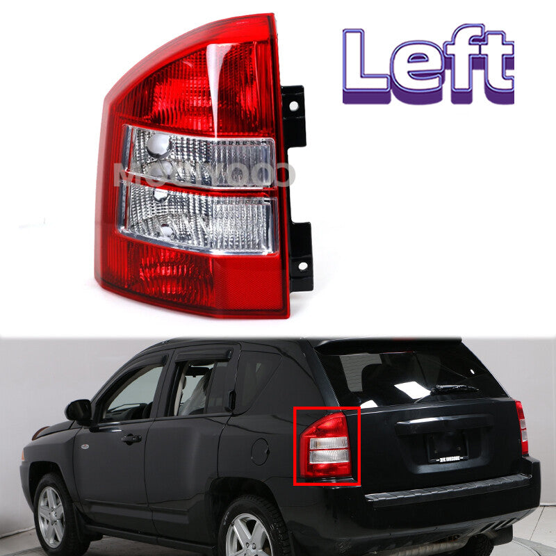 Left Rear Tail Light Brake Lamp Shade Without Bulb for Jeep Compass 2007-2010