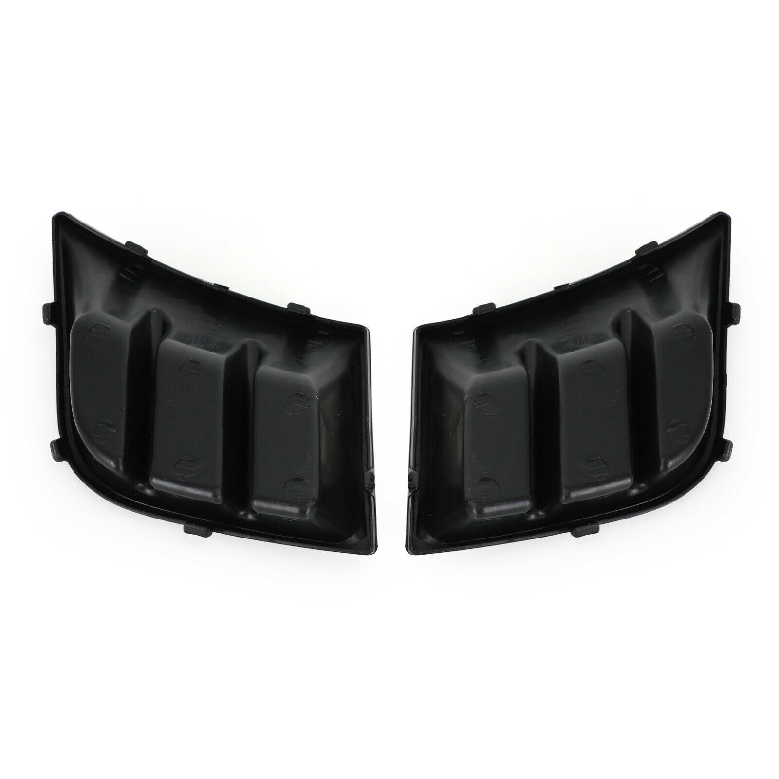 Front bumper fog grille cover without light holes is suitable for 2009-12 for Peugeot 107 (Right + Left -).