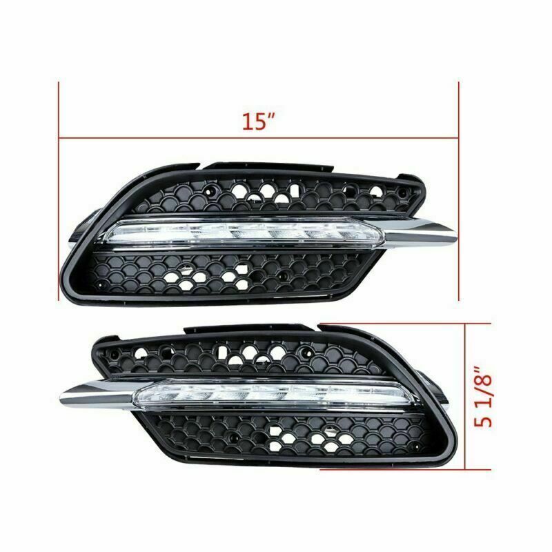 for Mercedes Benz W204 AMG Sport Pair LED Daytime Running Lights DRL Fog lamp