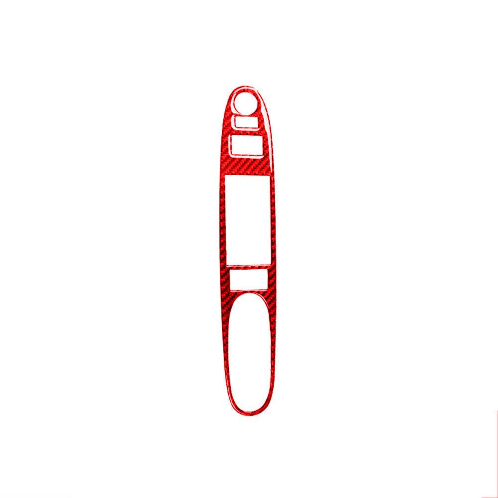 Red Carbon Fiber Window Button Trim Cover for Chevrolet COBALT 2005-2010 Type A