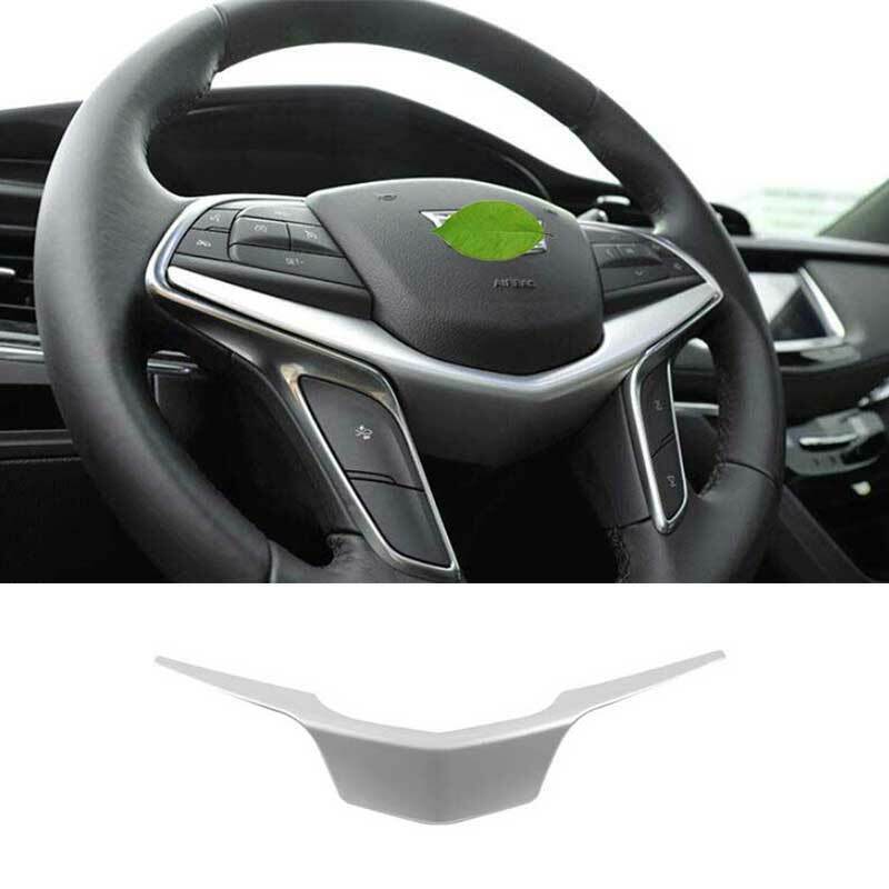 for Cadillac XT5 2017-2024 Matte Silver Inner Steering Wheel Strip Cover Trim 1P