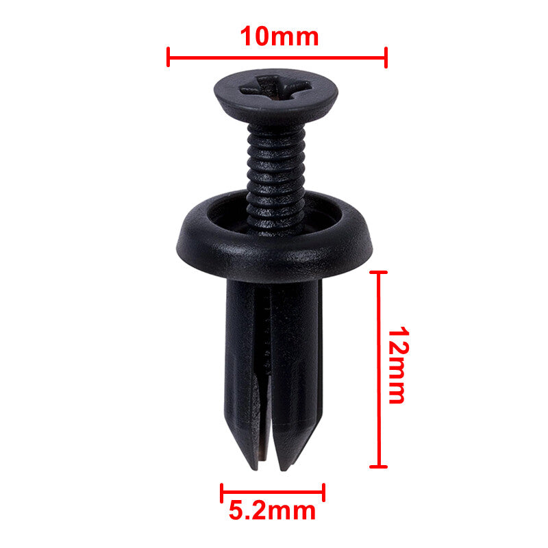 10-piece pack of tailgate liner clips and boot cover liner fasteners for BMW 328d, 328i, 750Li