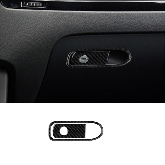 Front Passenger Storage Switch Trim Cover Carbon Fiber for VW Touareg 2011-2018