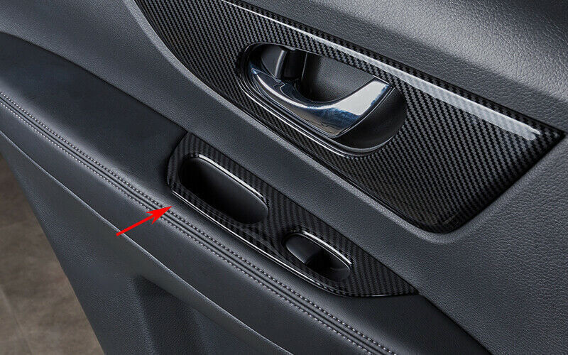 for Nissan Rogue Sport 2017-2021 Carbon Fiber ABS Window Lift Panel Switch Trims