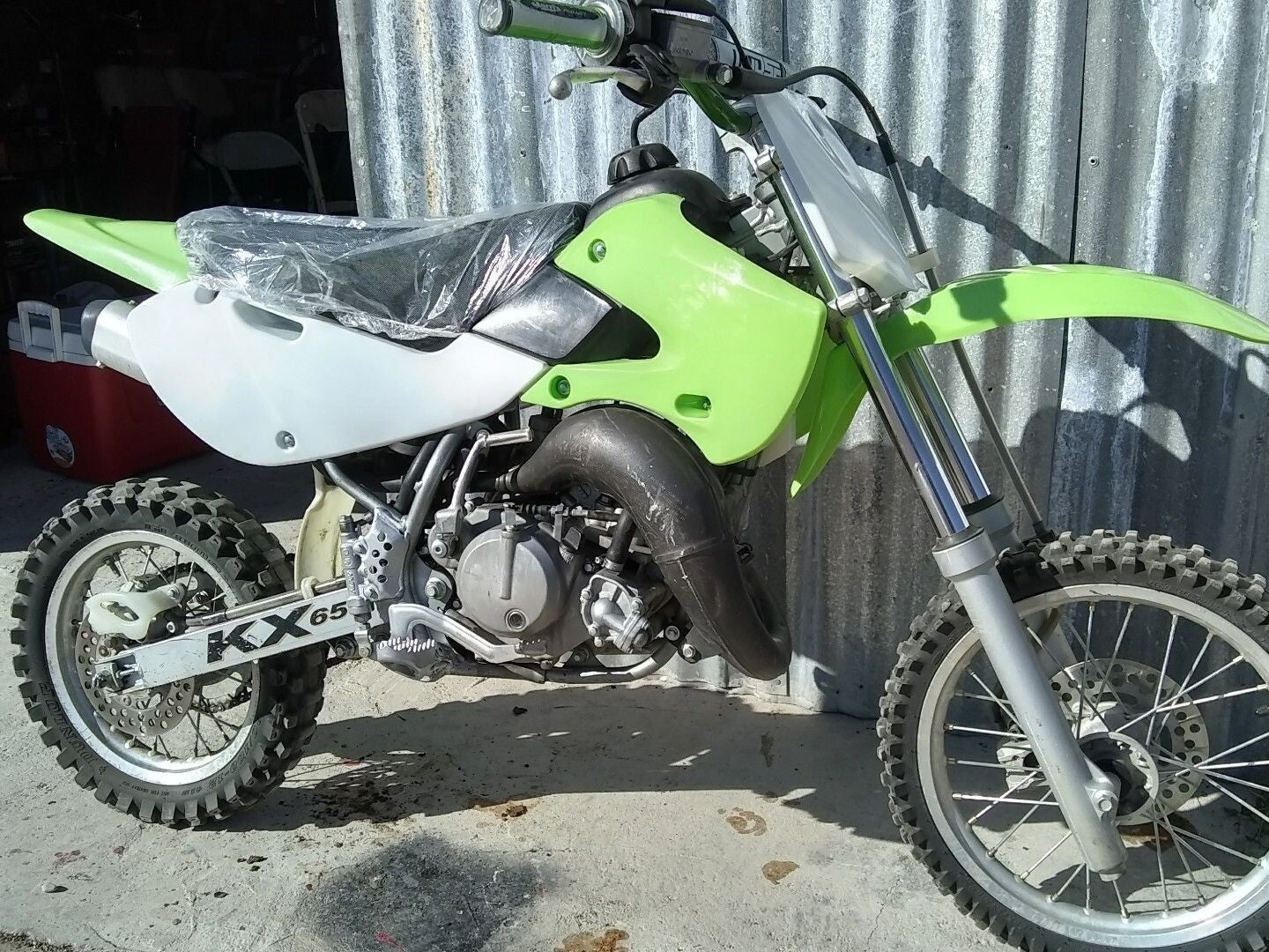 PLASTICS Mudguard Kit, for Seat Fuel Tank Cap for Kawasaki KX65, KLX110, DRZ110 Pit Bikes