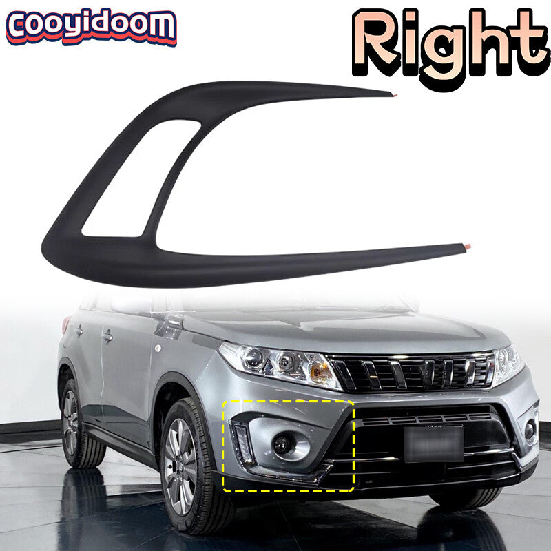 Right Front FogLight Cover Grill Trim ABS Decorative for Suzuki Vitara 2016-2020