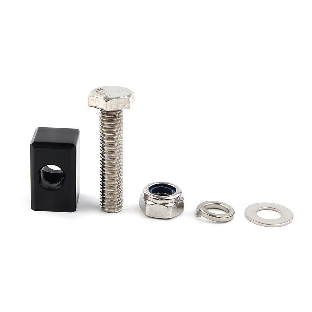Headlight Mounting Block Bracket Kit Fit for Harley Custom Headlight Mount Black