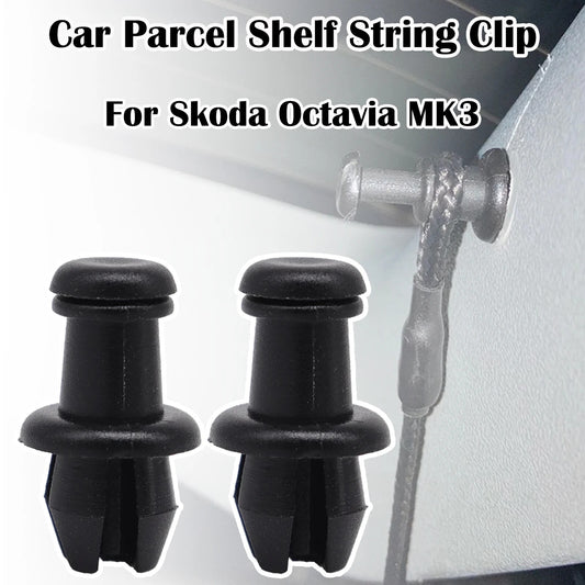 2Pcs Rear Trunk Parcel Shelf String Clips Pivot Hanger for Skoda Octavia MK3 5E