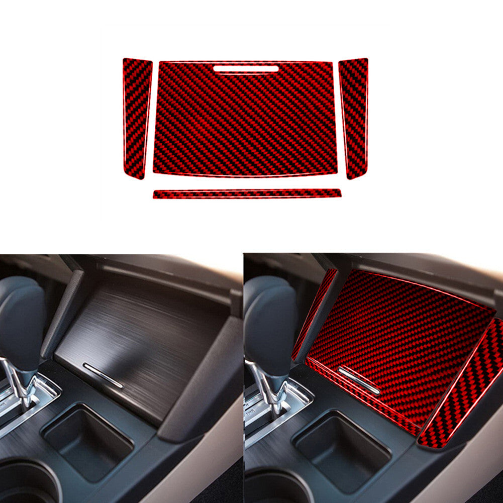 Red Carbon Fiber Cigarette Lighter Panel Trim for Subaru Outback Legacy 2015-17