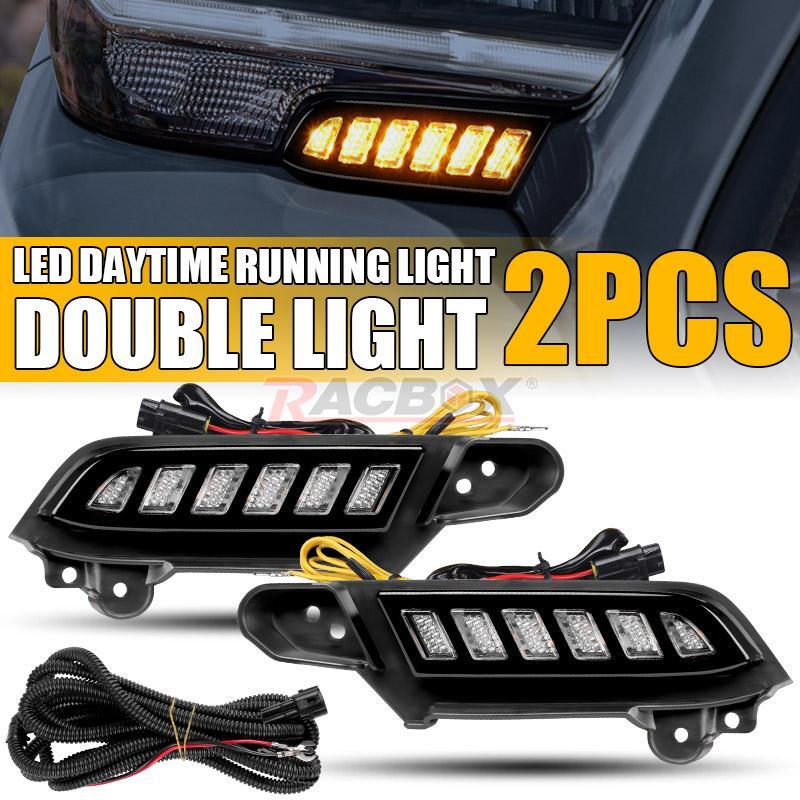 2X DRL LED Daytime Running Light Sequential Signal for Toyota Tacoma 2016-2022