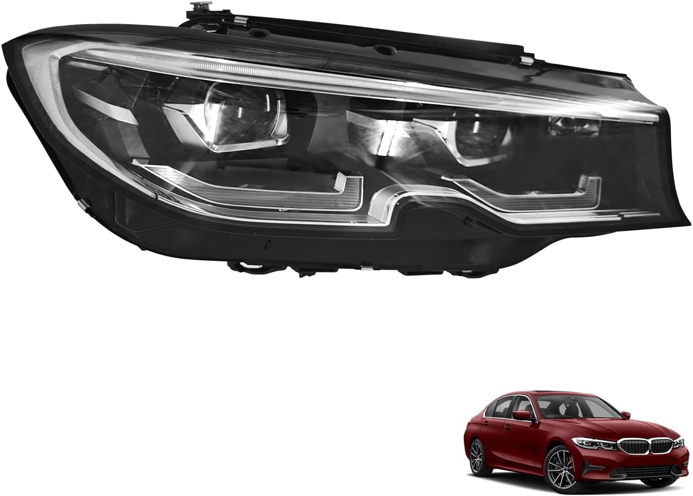 LED Headlight AFS 340i 330i Right Passenger For 2019-2021 for BMW 3 Series G20 G21