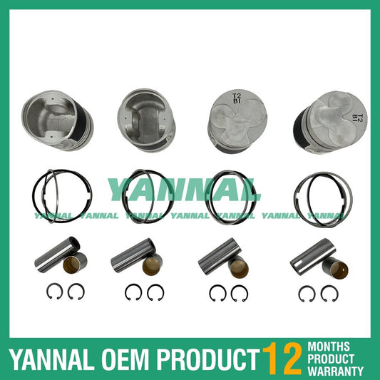4-piece piston ring set for Hyundai D4BB for Mitsubishi Filter Pavement Engine