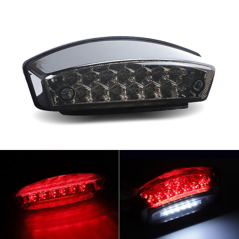 Motorcycle Smoke LED Tail Brake Light Stop Running Lamp for Honda for Suzuki for Yamaha