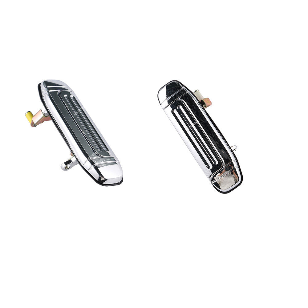 2xExterior Rear L+R Door Handle Plating Chrome for Mitsubishi Montero for Pajero V46