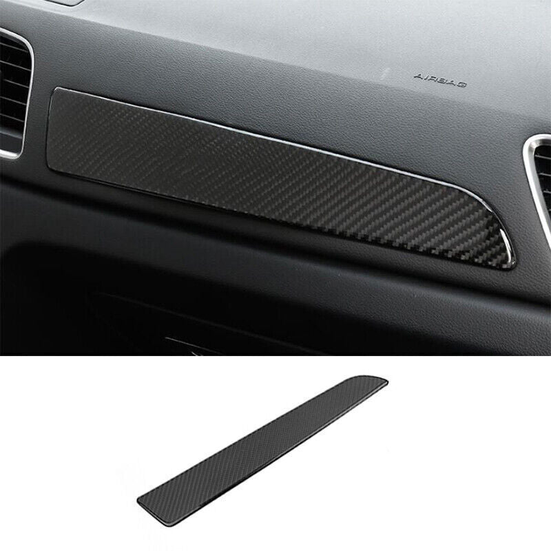 for Audi Q3 2015-2018 Carbon Fiber Vinyl Central Console Dashboard Panel Trim 1P
