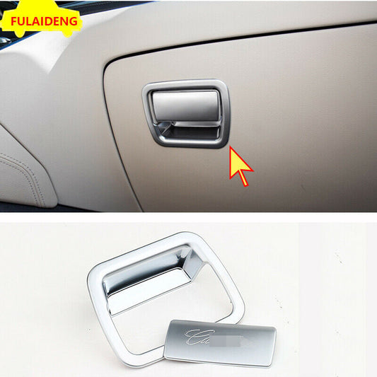 for Cadillac XT5 2016-2021 Silver for Co -pilot Storage Glove Box Handle Cover Trim