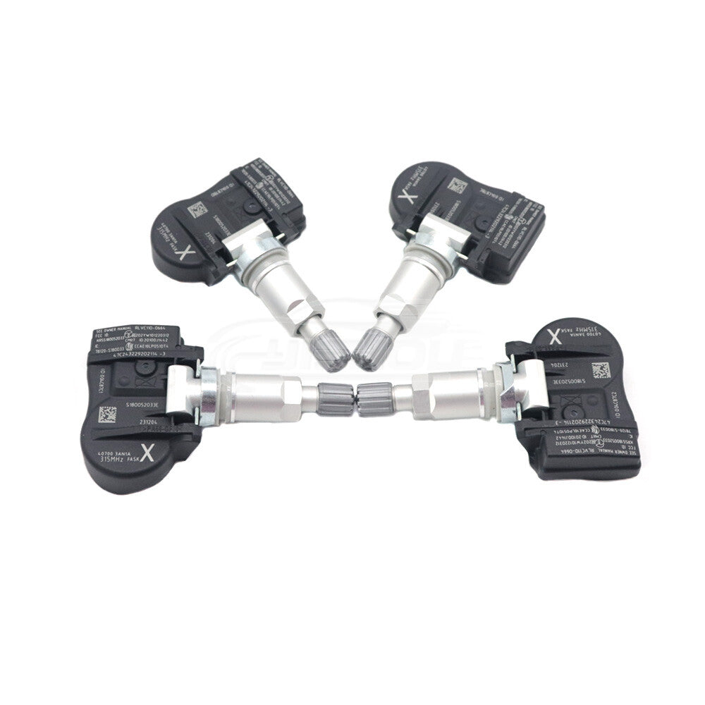 4PCS TPMS Tire Pressure Sensor 40700-3AN1A for Nissan Leaf Sentra Versa 315Mhz