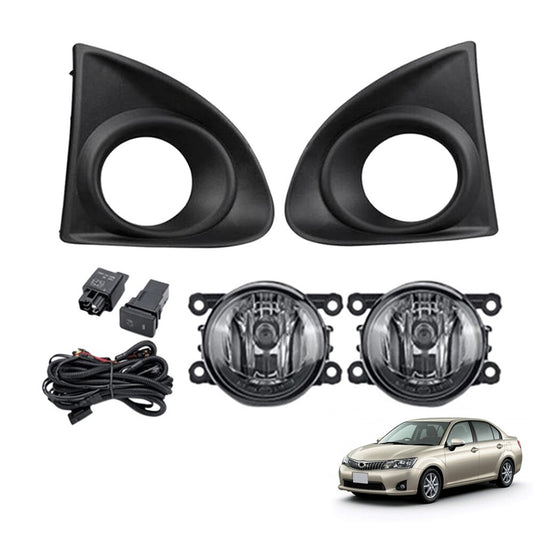 A pair of fog light covers, grill plate switches, suitable for Toyota Axio 2013, 2014, 2015